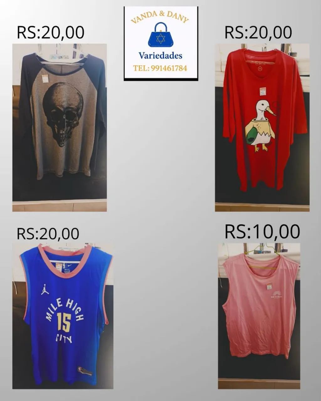 Camisas variadas por apenas 10,00 reais! - Foto 2