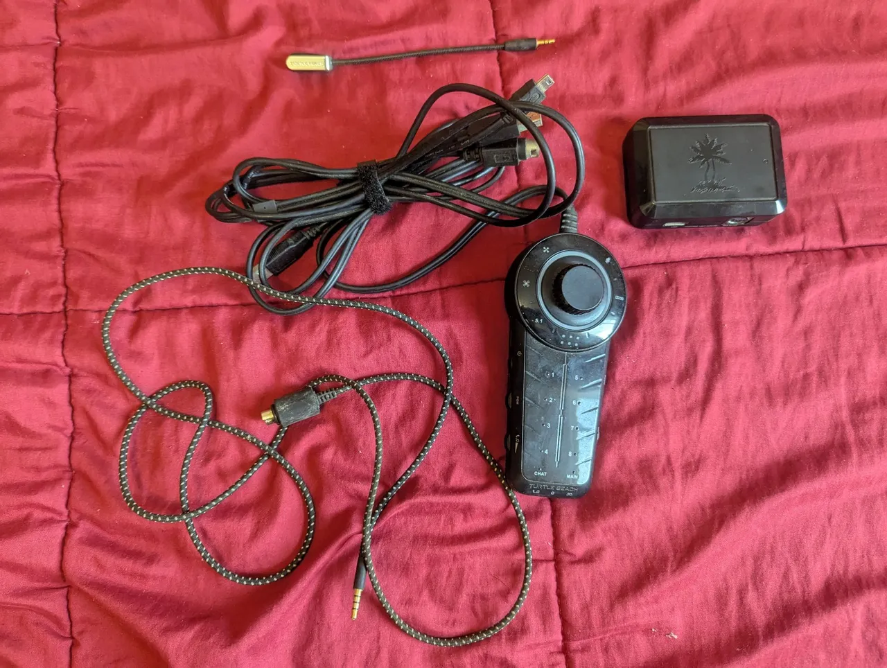 Controle de Áudio Turtle Beach + Microfone Originais - Compatível com PC e Xbox