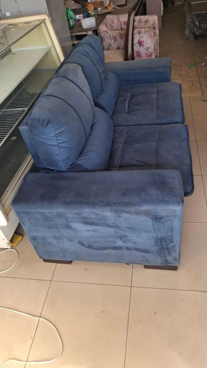 SOFÁ RETRATIL E RECLINAVEL SEMI-NOVO - Foto 5