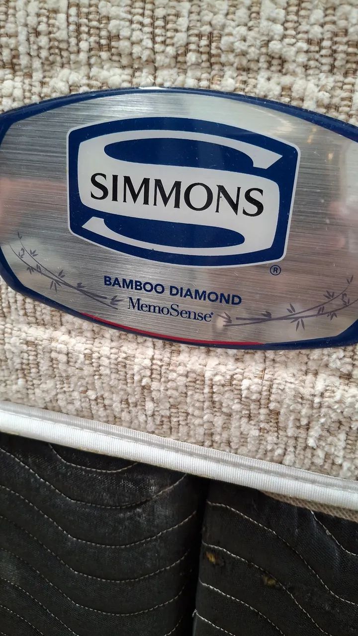 CAMA BOX QUEEN SIMMONS BAMBOO SEMI-NOVA - Foto 5
