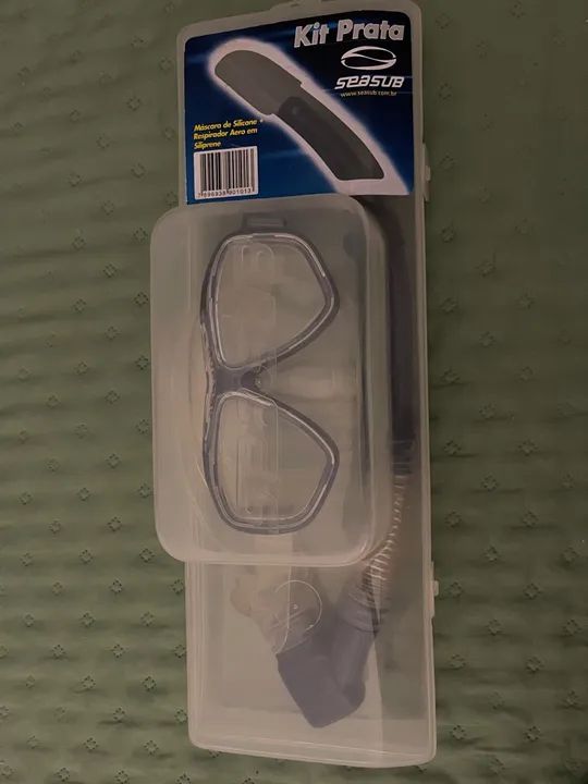 Kit mergulho máscara e respirador snorkel - Foto 3