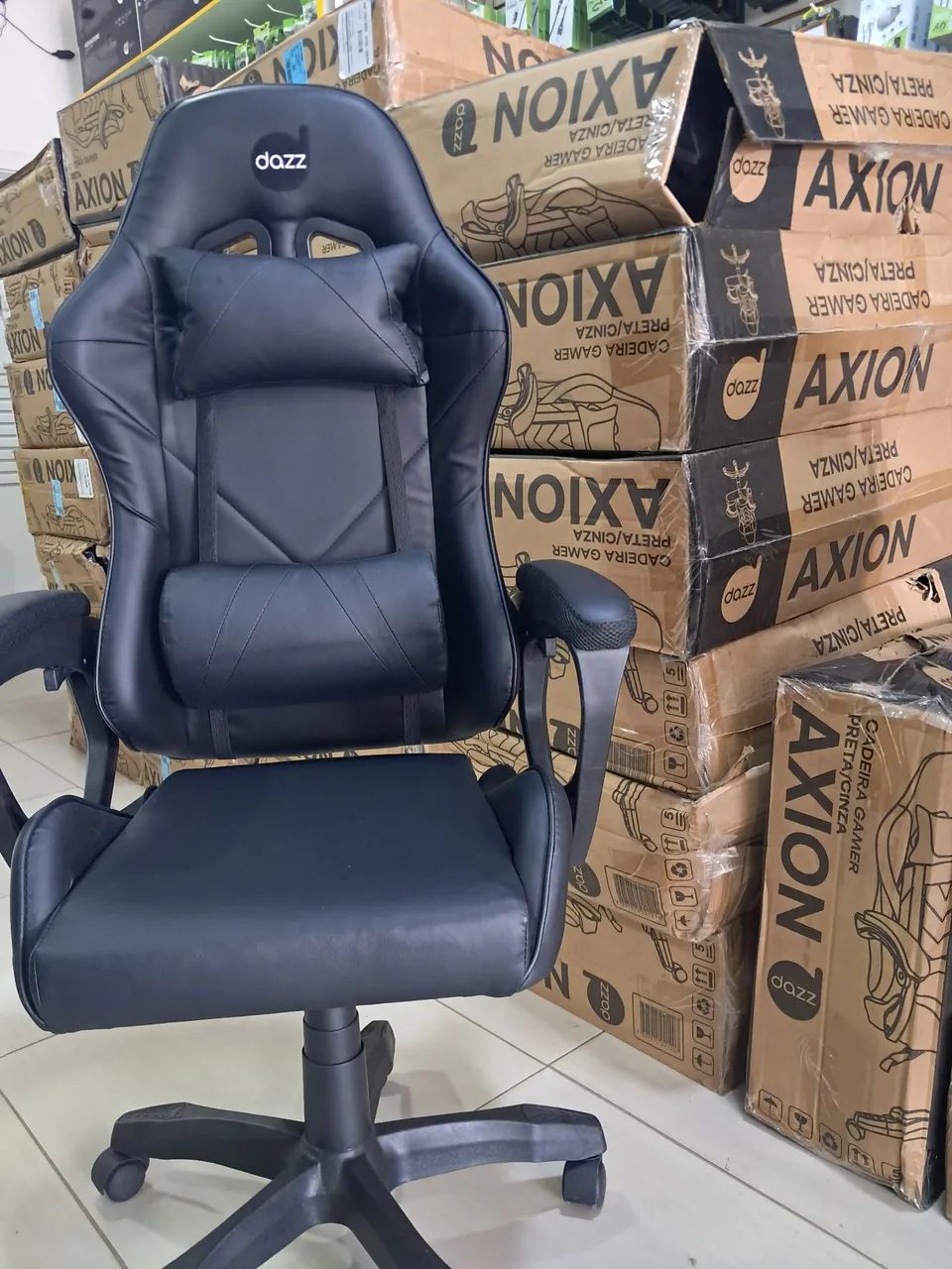 Cadeiras Gamer com almofadas