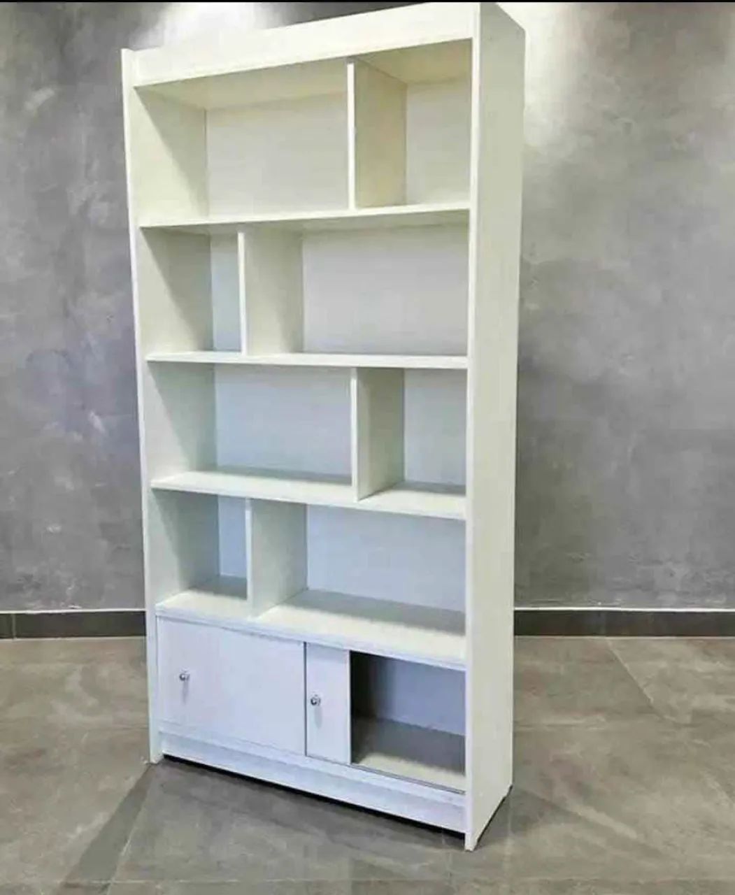 HONEYCOMB SHELF WITH DOORS - NEW MDF