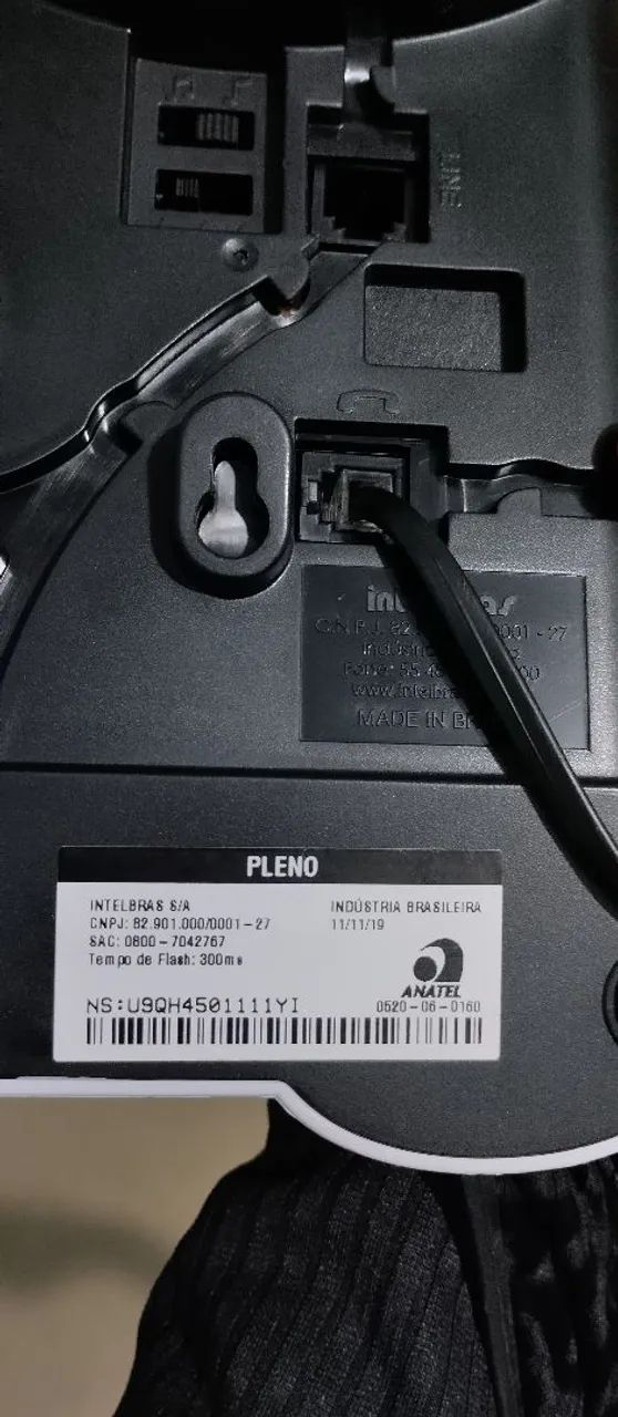 Telefone Fixo Intelbras Pleno em ótimo estado de conservação. - Foto 4