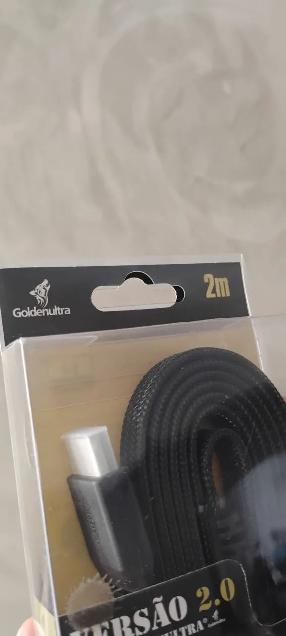 Cabo HDMI 4K 2.0 - 02 metros - HDR - GoldenUltra - Novo - Foto 2