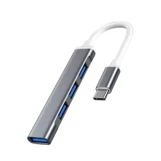 Hub Tipo C Usb 4 Portas Usb 3.0 Adaptador De Hub De Dados