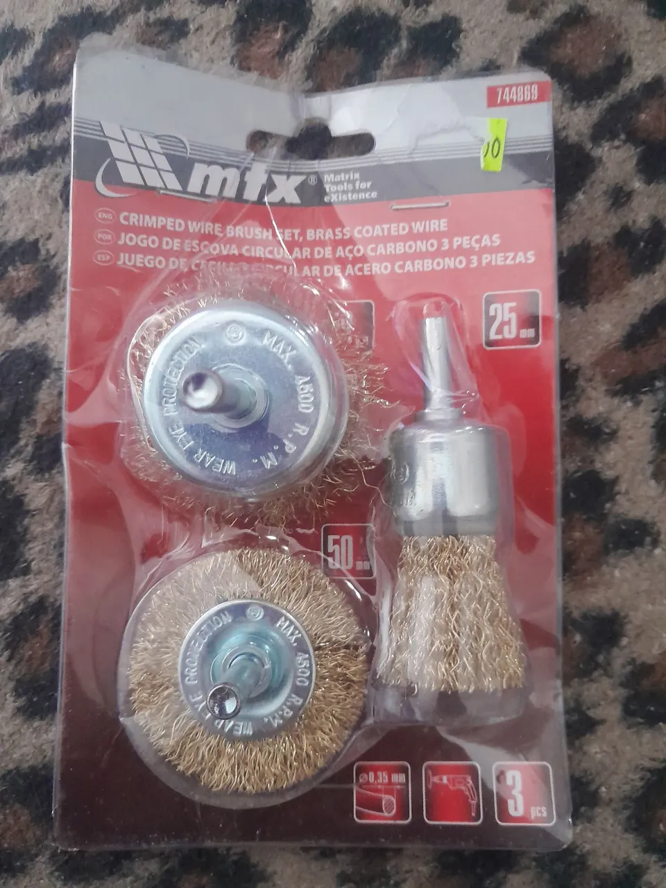 Kit 3 Escovas de Aço para Esmerilhadeira - MTX