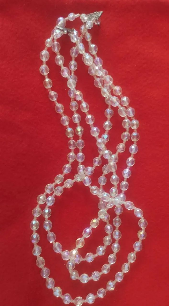Colar de Cristal Transparente