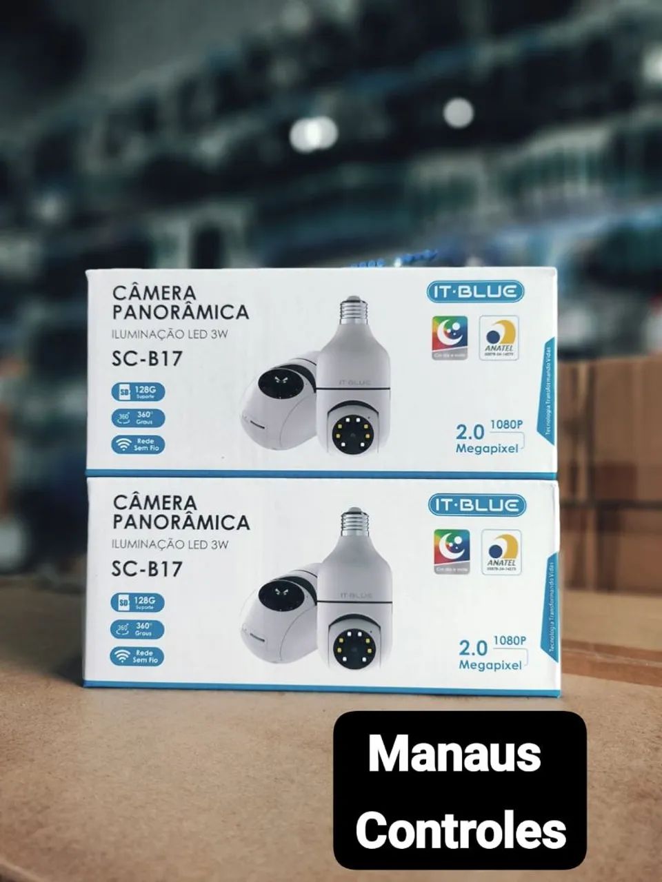 Câmera panorâmica led 
