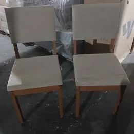  Conjunto de 2 Cadeiras de Madeira Maciça Para Mesa de Jantar - Foto 2