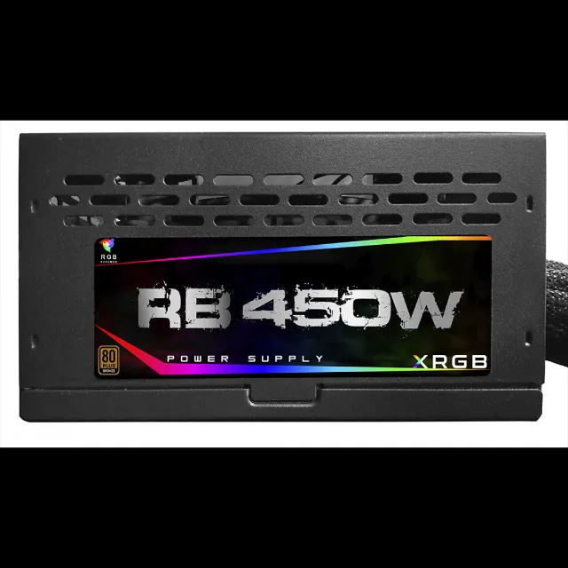 [NOVA]Oportunidade! Fonte Gamer LED RGB BRX RGB 450W 80 Plus PFC Ativo. Última Unidade
