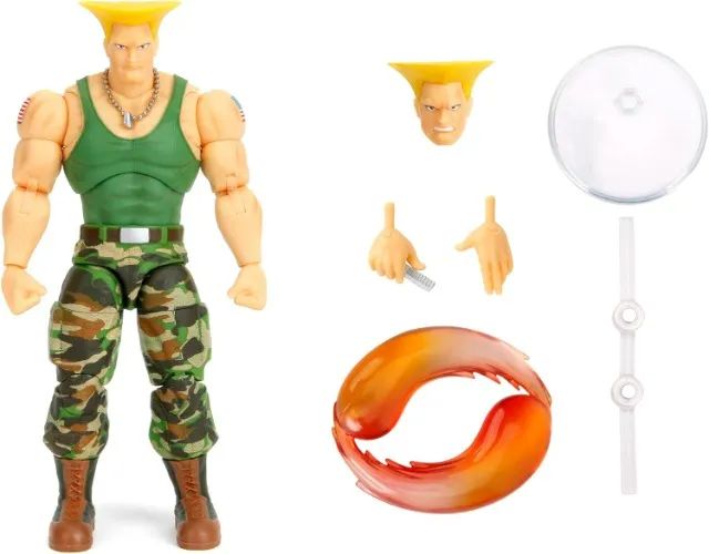 Jada Toys Street Fighter II - Guile - Figura Nova e Lacrada