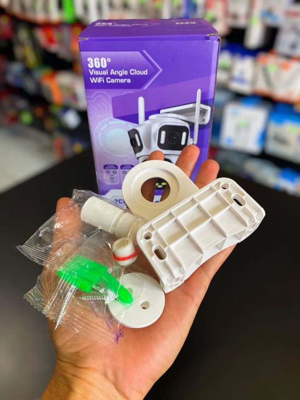 CÂMERA WIFI 3 LENTES EXTERNA A PROVA D?ÁGUA 360 - Foto 4