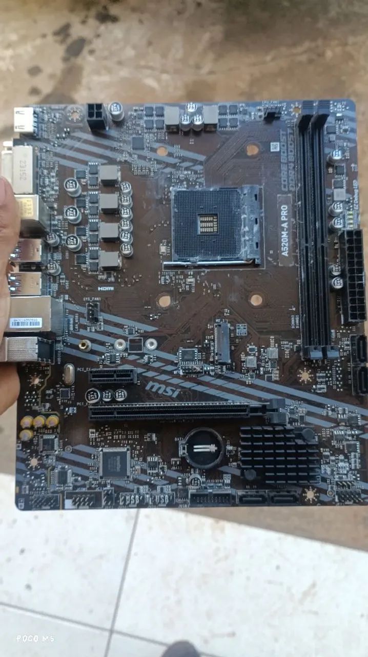 Placa-mãe MSI A520M-A PRO Leia a descrição 