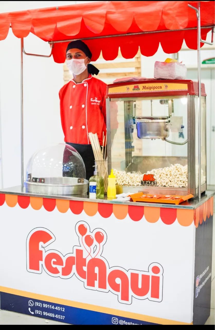 Pipoca e algodão doce 