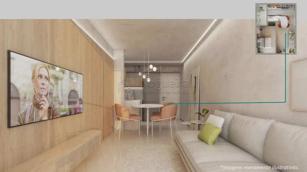 1 quarto l fachada em vidro l vaga rotativa em Casa Forte - Foto 4