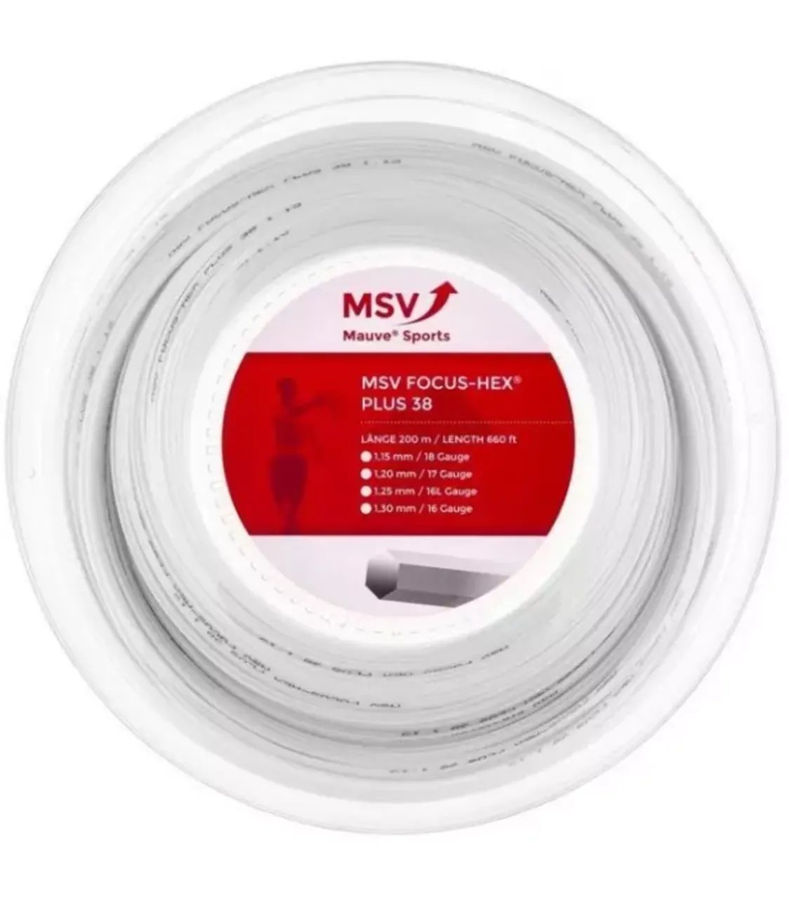 Corda MSV Focus Hex Plus 38 1.25mm - Set Individual - para Raquete de Tênis - Foto 3