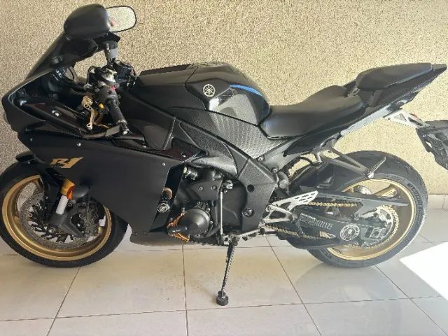YAMAHA R1 MOTOR  CROSSPLANE 2010/2010 PRETO FOSCO - Foto 2