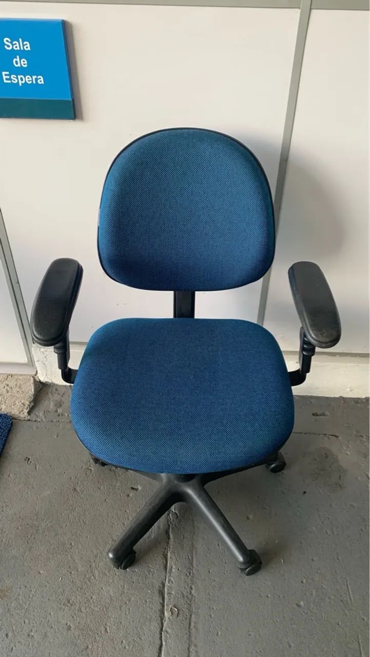 Cadeira Escritório Ergonômica Azul