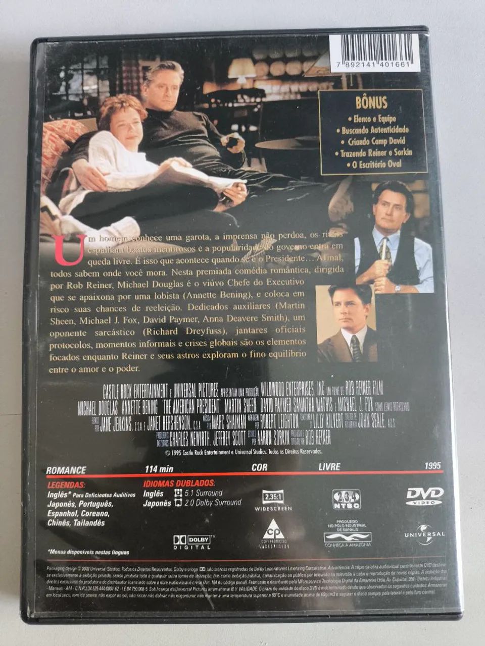 DVD Meu Querido Presidente - Michael Douglas - Foto 2