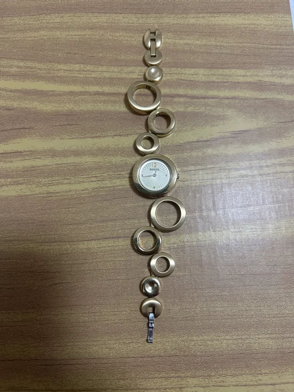 Relógio Feminino Fossil Dourado - Foto 3