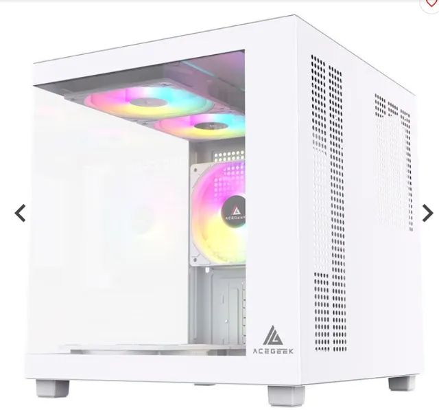 Gabinete gamer novo, lacrado! Aquário, branco, em vidro temperado! - Foto 4