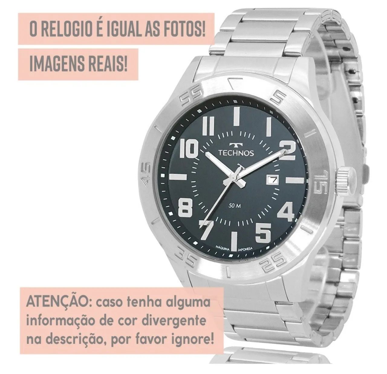 Relógio Prata Technos Original - Foto 3