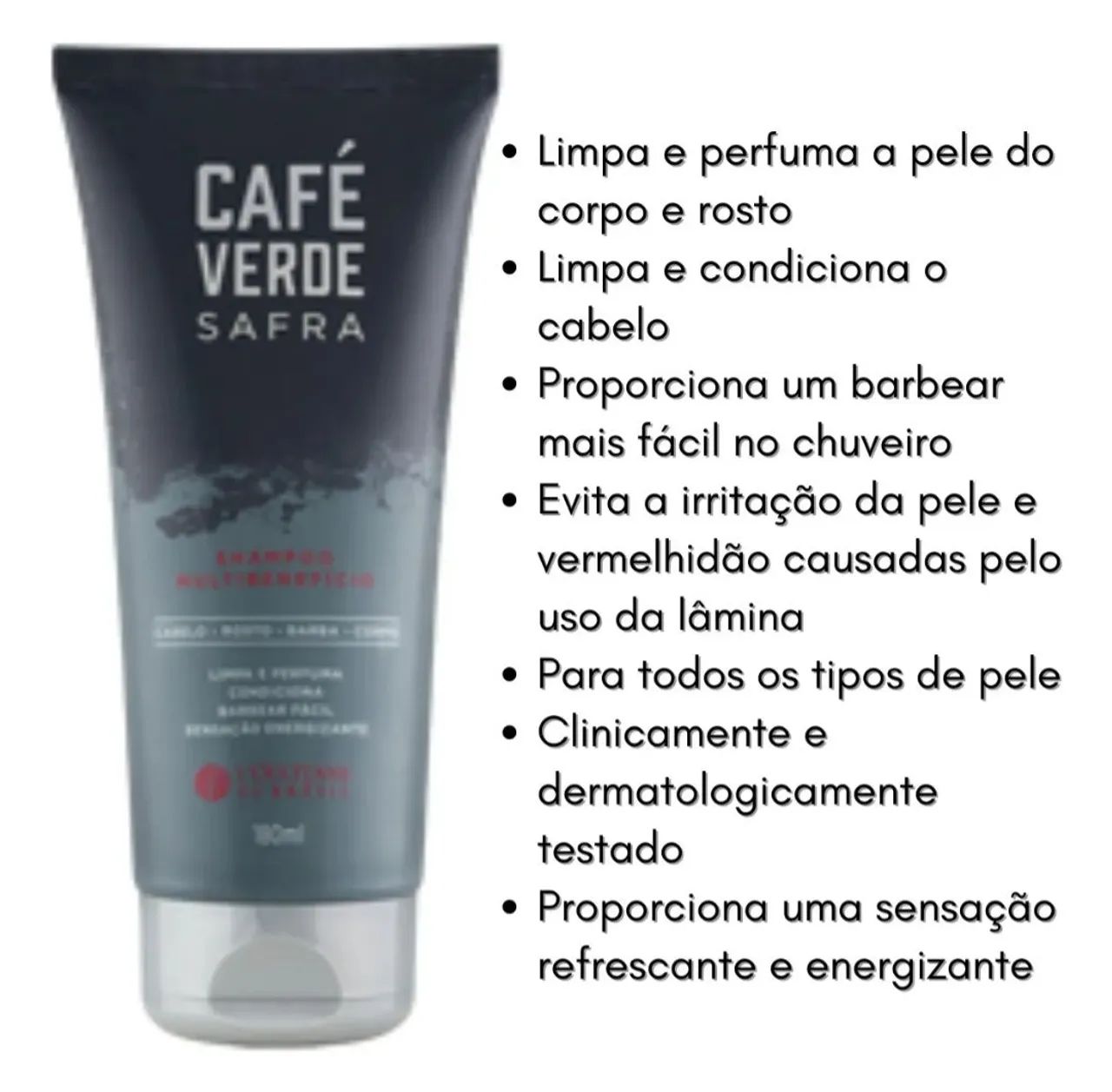 Shampoo Multibenefício Café Verde 180ml - Foto 2
