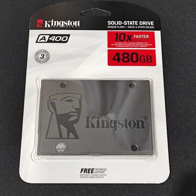 SSD 480GB SATA3 Kingston SA400S37 (Lacrado)
