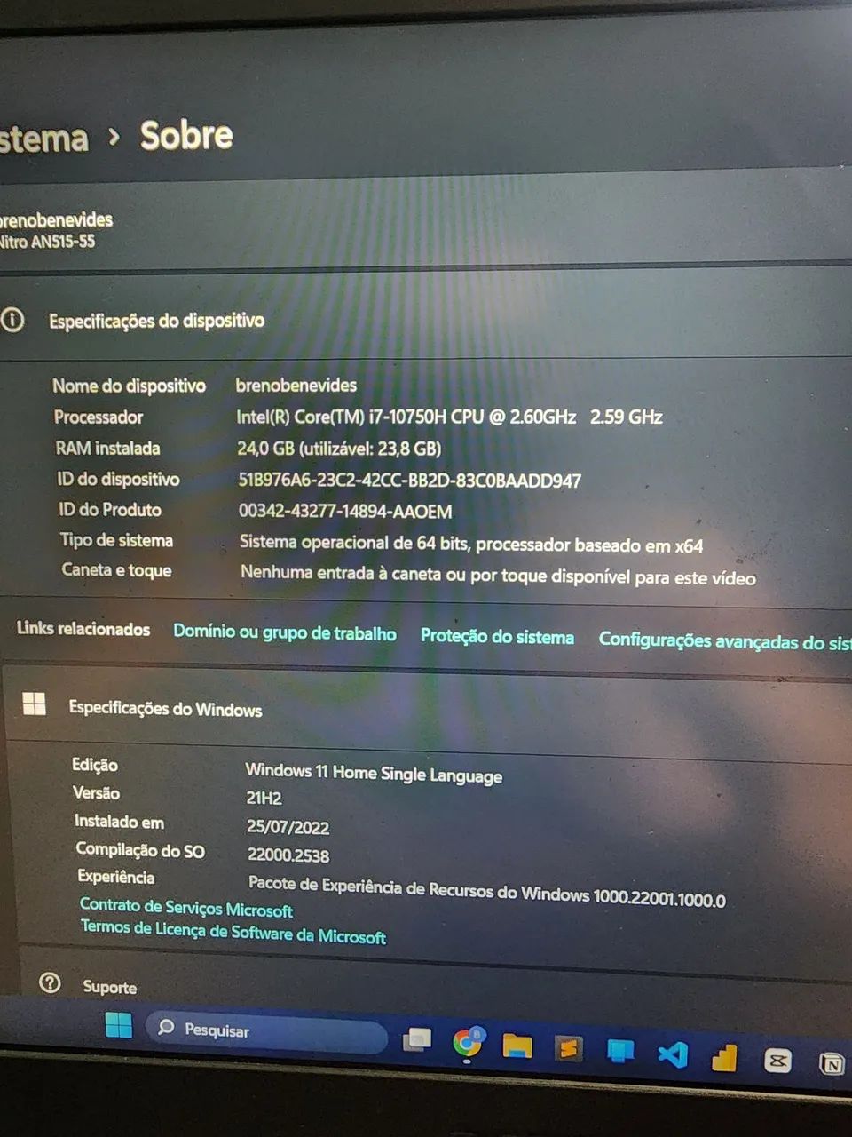 Notebook Gamer Acer Nitro 5 1TB SSD e 24GB RAM - Foto 2