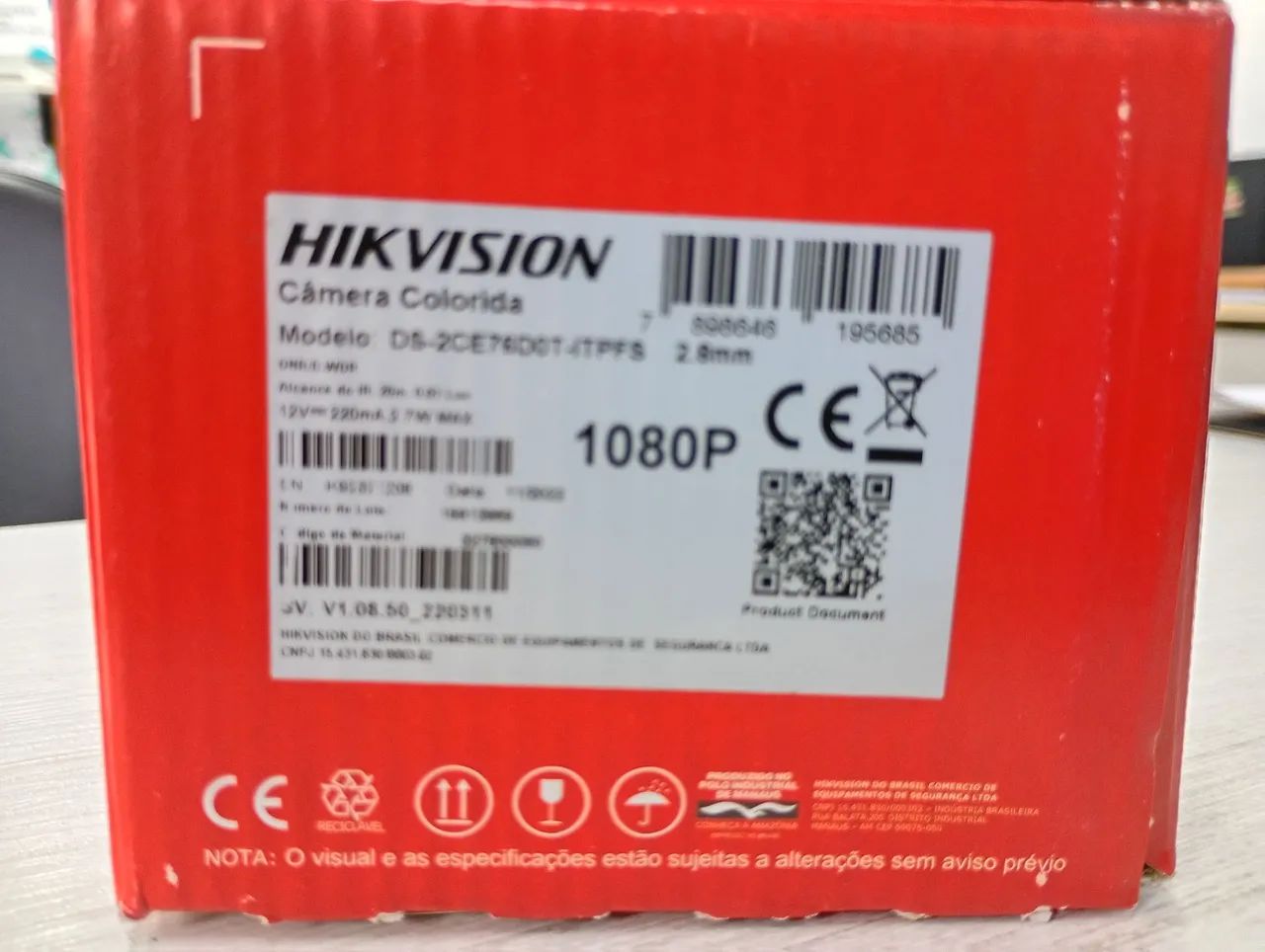 Câmera dome turbo HD com microfone DS-2CE76DOT-ITPFS - Foto 2