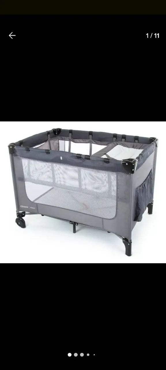 Berço portátil para bebê com mosquiteiro - Foto 5