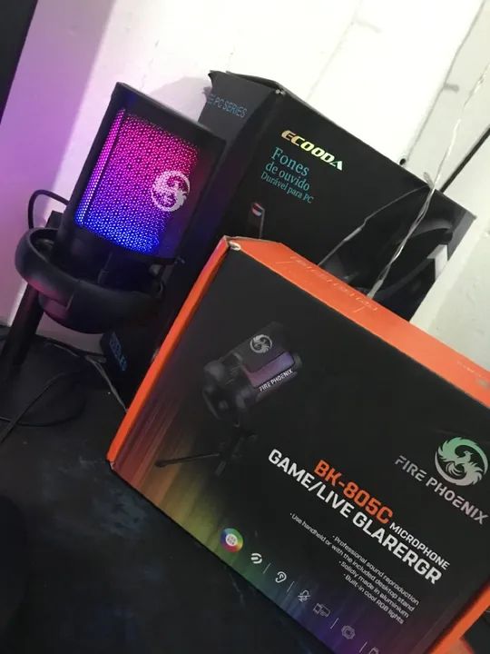 Microfone BK-805C Com poucos meses de uso Tem caixa e tudo está completo!