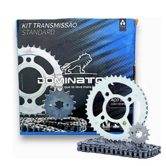 Kit Relação(Andamento) Honda CG e Titan 125 - Original Linha Dominator Vulcanbor