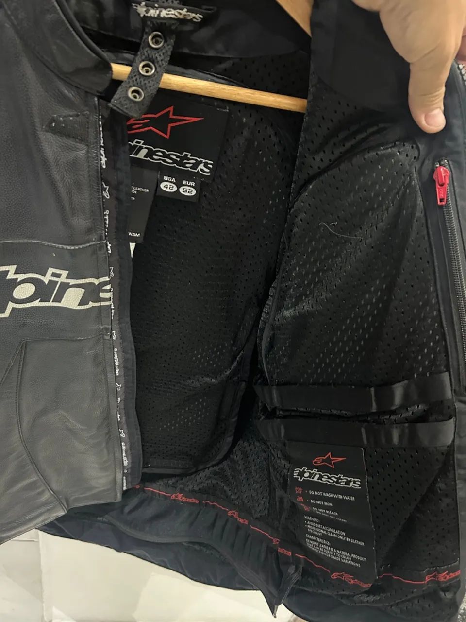 Jaqueta Alpinestars Couro Original - Foto 2