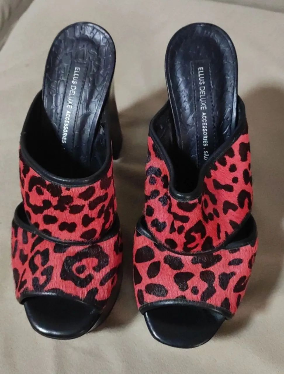 Sandálias plataforma salto alto - Ellus - Foto 2