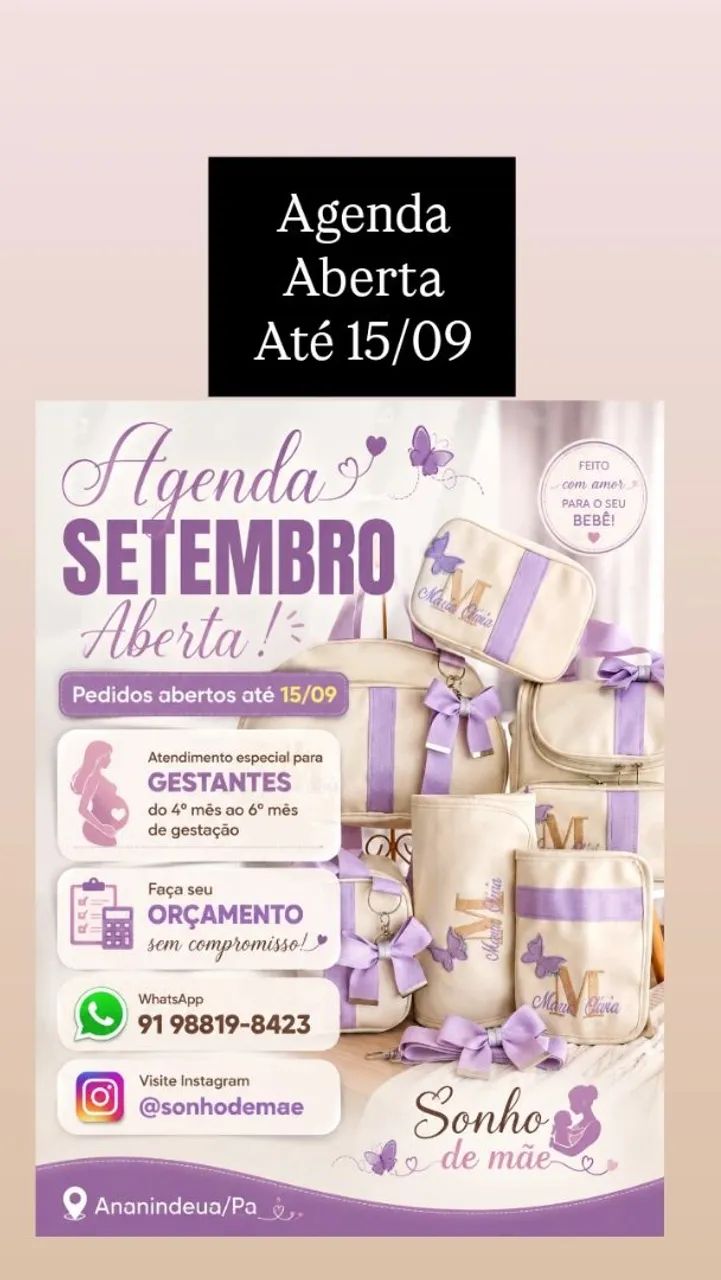 Bolsas Maternidade Personalizada  - Foto 3