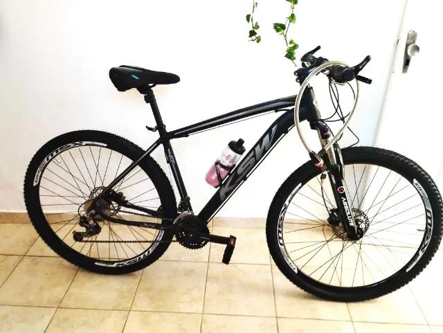 Bicicleta aro 29 27v shimano deore/altus susp e freio hidr Nova - Foto 5