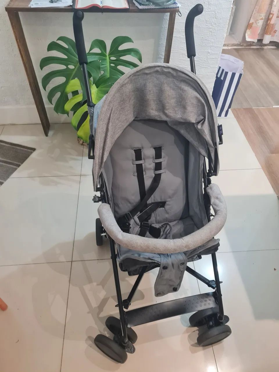 Carrinho para bebê cosco Kids cinza - Foto 2
