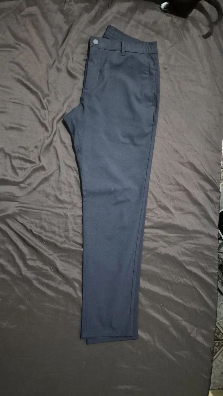 Zara - Calça de Alfaiataria Slim (Azul Escuro) - Foto 3