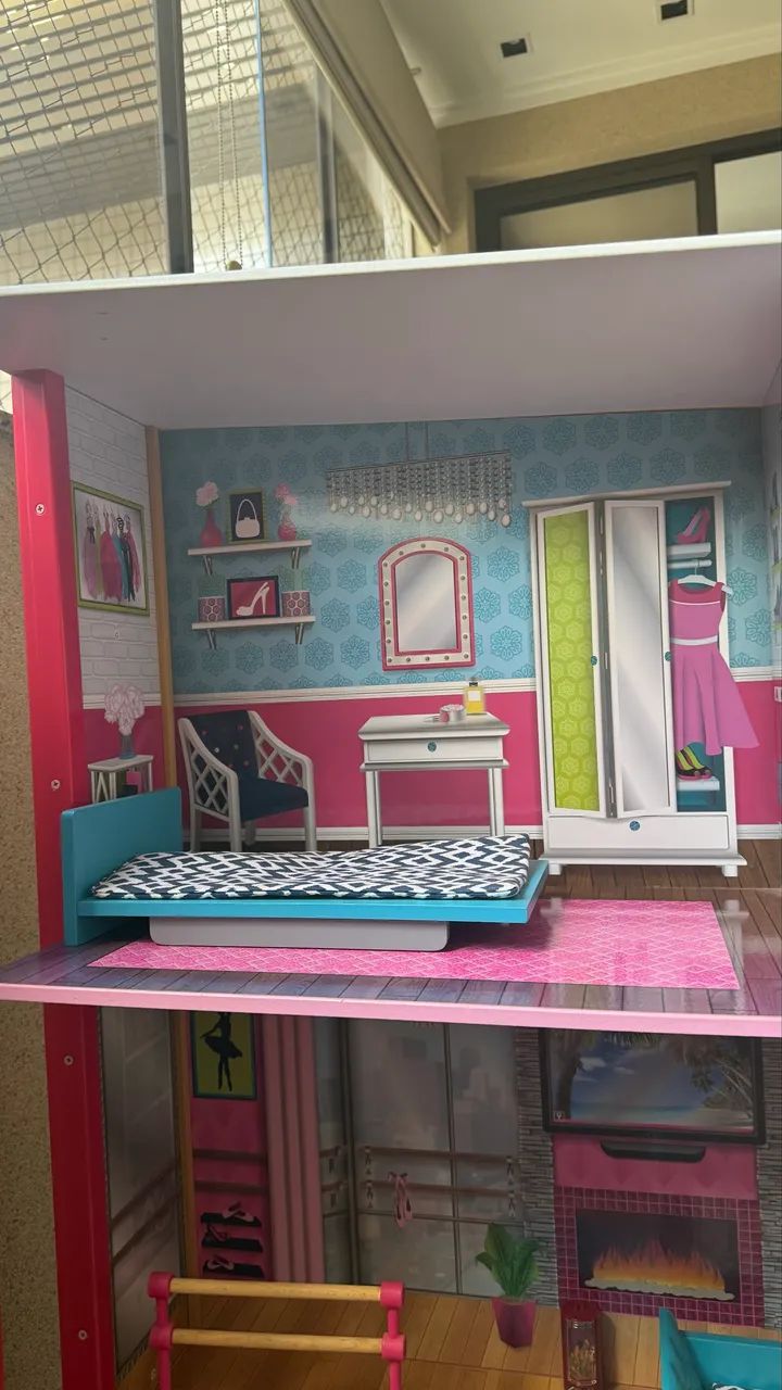 Casa de boneca de madeira - Foto 5