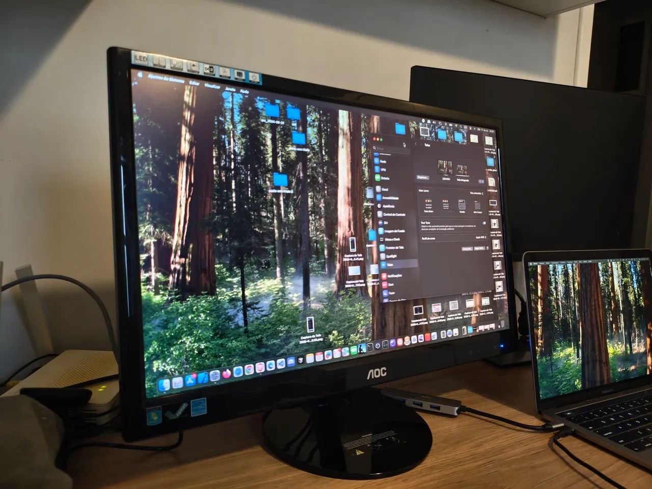 Monitor ultrafino AOC LED Full HD 22 polegadas ( HDMI, VGA, DVI ) - Foto 2