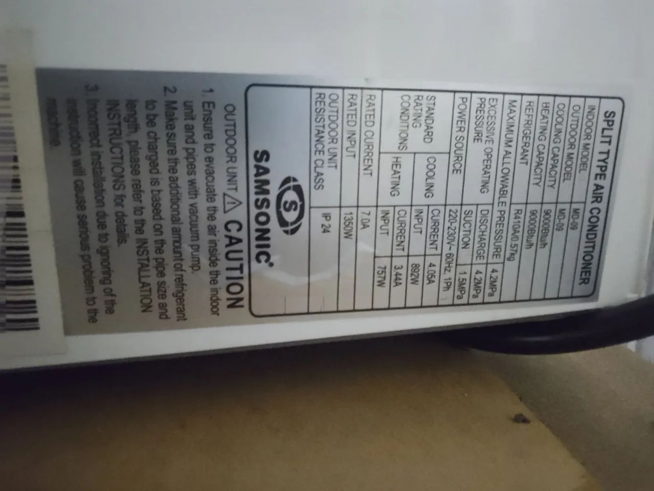 Ar condicionado 