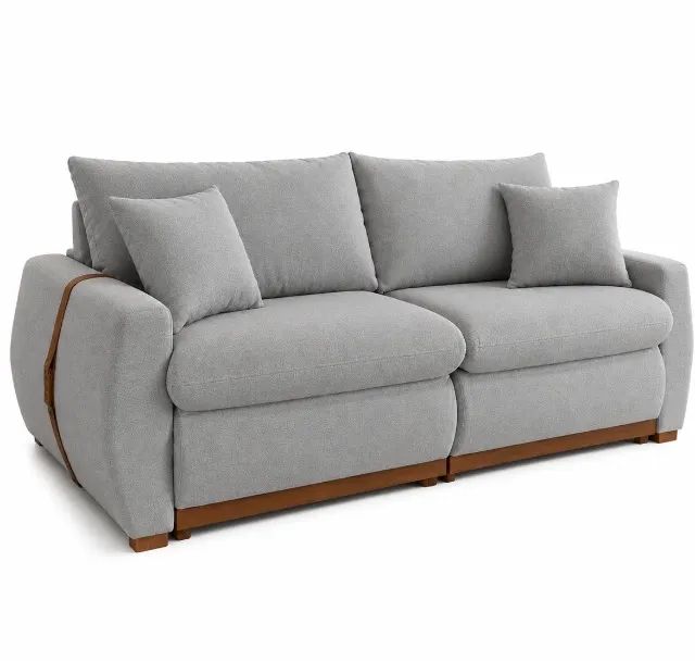 Sofá Cama Retrátil Confort 230 Cinza - Foto 2