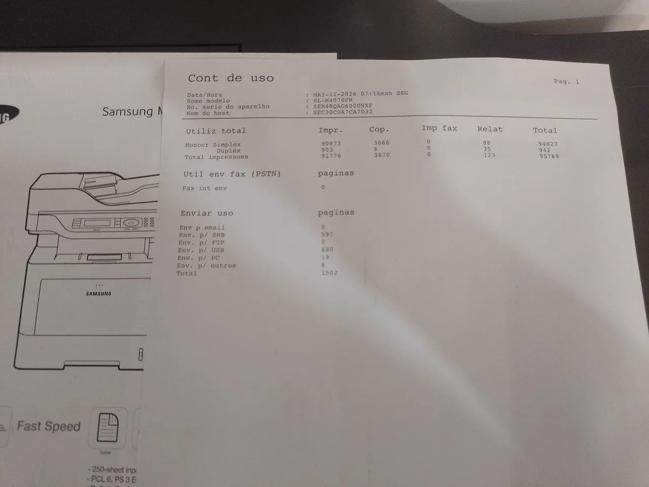 IMPRESSORA SAMSUNG M 4070FR - Foto 2
