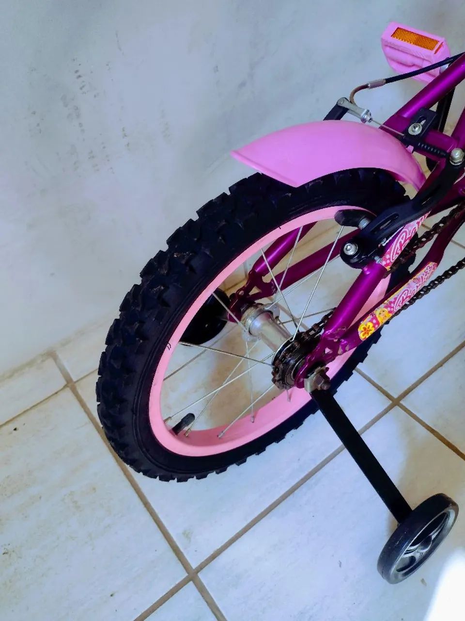 Bicicleta aro 16 Barbie aros de alumínio  - Foto 5