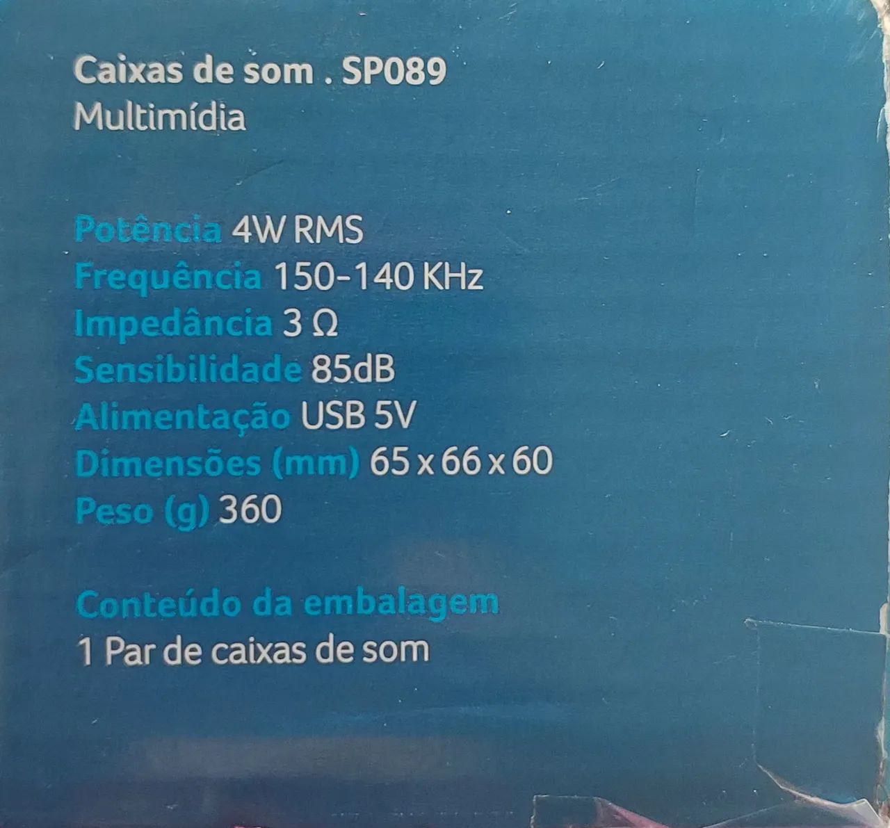 Caixai de Som Multilaser 4w RMS - Foto 4