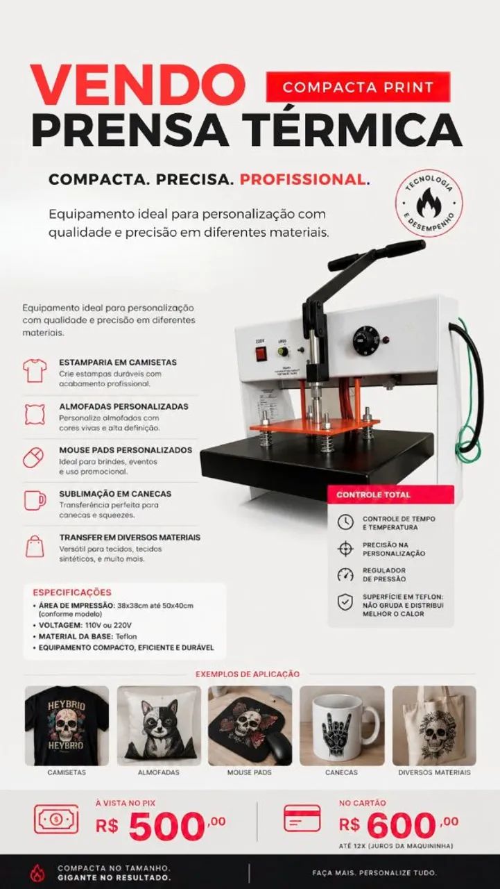 Prensa Térmica Compacta Print - Foto 4