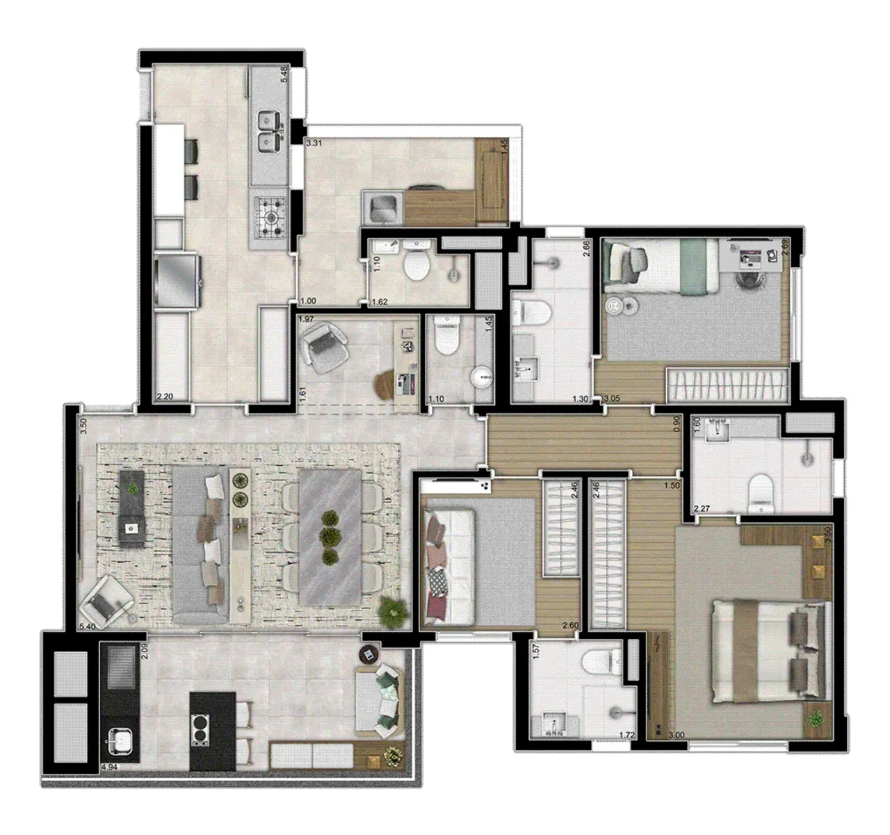 PLANTA 115m²