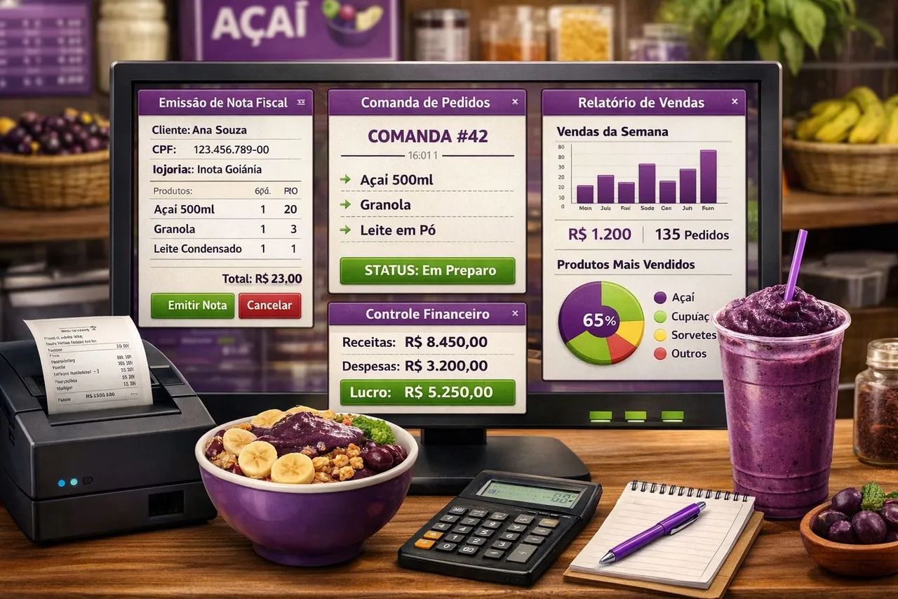 Sistema completo para loja de açaí - Foto 2